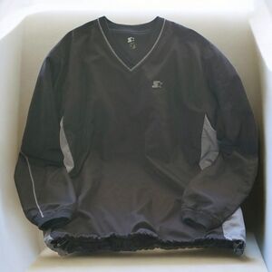 Starter shirt men’s size S reflective activewear dual layer zip pockets gr…